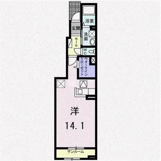 アクシオA【1階】の間取り