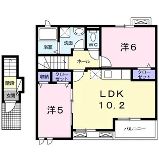 コンフォート ビジョン【2階】の間取り