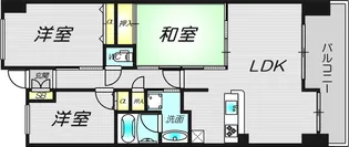 レジディア都島I【11階】の間取り