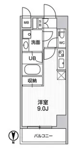 ALTERNA住吉【4階】の間取り