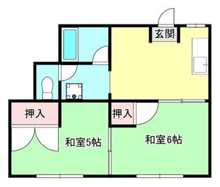 せせらぎ荘【2階】の間取り