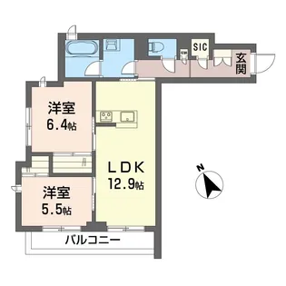 【新築】イリオス【SHM】【2階】の間取り