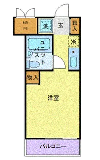 スカイコート戸塚【4階】の間取り