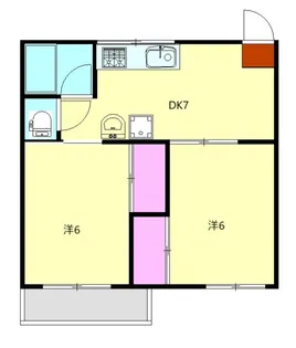 バレンシア【2階】の間取り