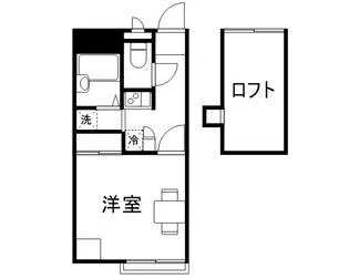ロフト結城【2階】の間取り