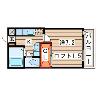 ハピネス銀杏町【2階】の間取り