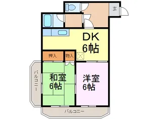 チョコレートヒルズ古河【2階】の間取り