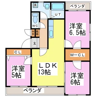 グレイスコート【2階】の間取り