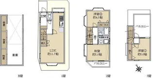 神奈川県川崎市多摩区菅3【一戸建】の間取り