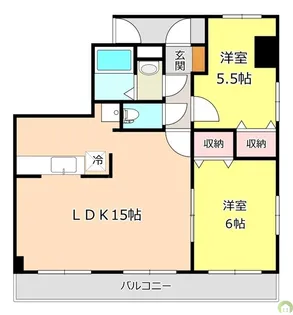 ガーデンヒルズ城南V【5階】の間取り