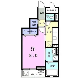 ベルーレ鷺沼【3階】の間取り