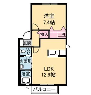 シャーメゾン昭和【1階】の間取り