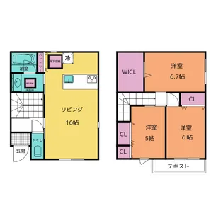 愛知県名古屋市西区城北町3【一戸建】の間取り