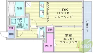D-roomあすと長町3【2階】の間取り