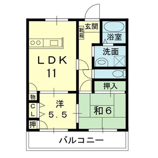 ロイヤルハイムII【3階】の間取り