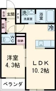 ラ・メリーナ【1階】の間取り