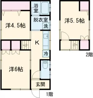 新潟県三条市西四日町2【一戸建】の間取り