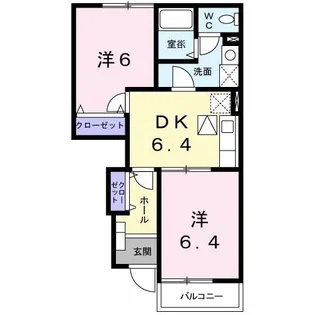 ボヌールMIV【1階】の間取り