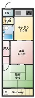 扇マンション【3階】の間取り