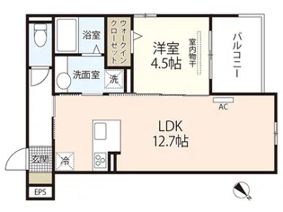 セジュールTOM【3階】の間取り