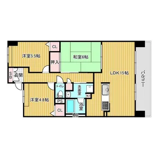 Minoo Hills【4階】の間取り
