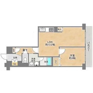 大淀町スカイハイツ【2階】の間取り