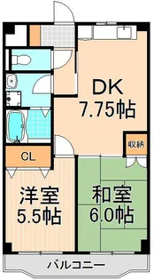 メゾンドボヌール【2階】の間取り