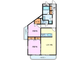 静岡県駿東郡長泉町中土狩【マンション】の間取り