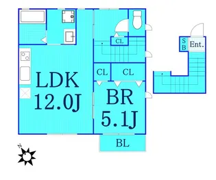 アリエッタM【2階】の間取り