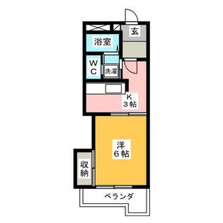 サンシャインビル南棟【5階】の間取り