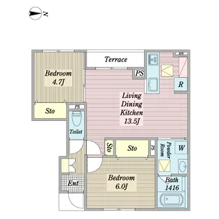 Rock Shield【1階】の間取り