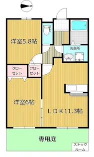 グランフィネス【1階】の間取り