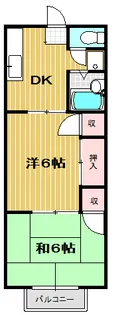 2DKの間取り画像