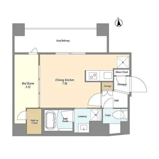 東京都台東区松が谷2【マンション】の間取り