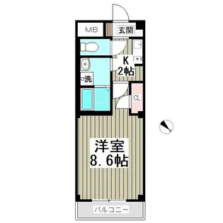 埼玉県さいたま市浦和区上木崎3【アパート】の間取り
