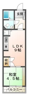 ボヌール向陽【4階】の間取り