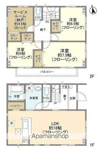 埼玉県さいたま市岩槻区宮町2【一戸建】の間取り