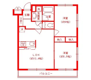 ルミエール妙蓮寺II【4階】の間取り