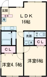 メゾンドール【2階】の間取り