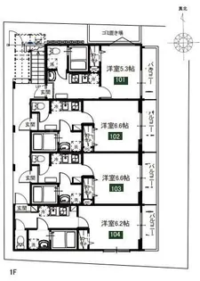 埼玉県さいたま市見沼区大和田町2【アパート】の間取り