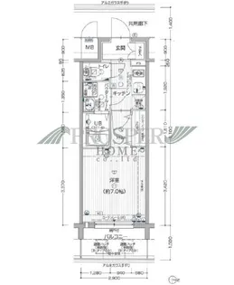 エスプレイス大阪城サウスコンフォート【10階】の間取り