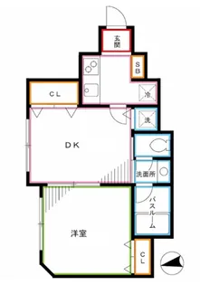東京都新宿区上落合3【アパート】の間取り