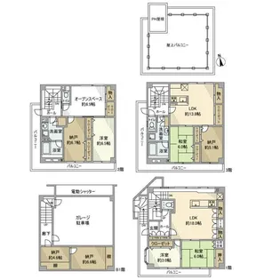 東京都板橋区桜川3【一戸建】の間取り