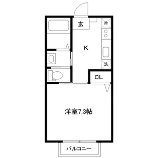 Infinity千代田町【1階】の間取り