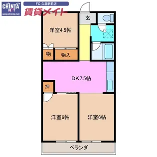 コーポ旭【2階】の間取り