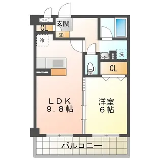 マンションマルカ サウス【3階】の間取り