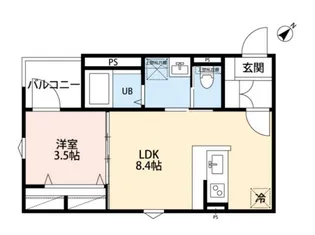 robot home 淵野辺【1階】の間取り