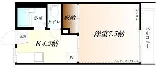 コーポサンライズ WiFi対応【1階】の間取り