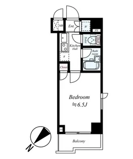 東京都大田区東六郷2【マンション】の間取り