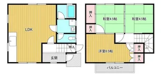 飯野ハイツ(1~5号)の間取り